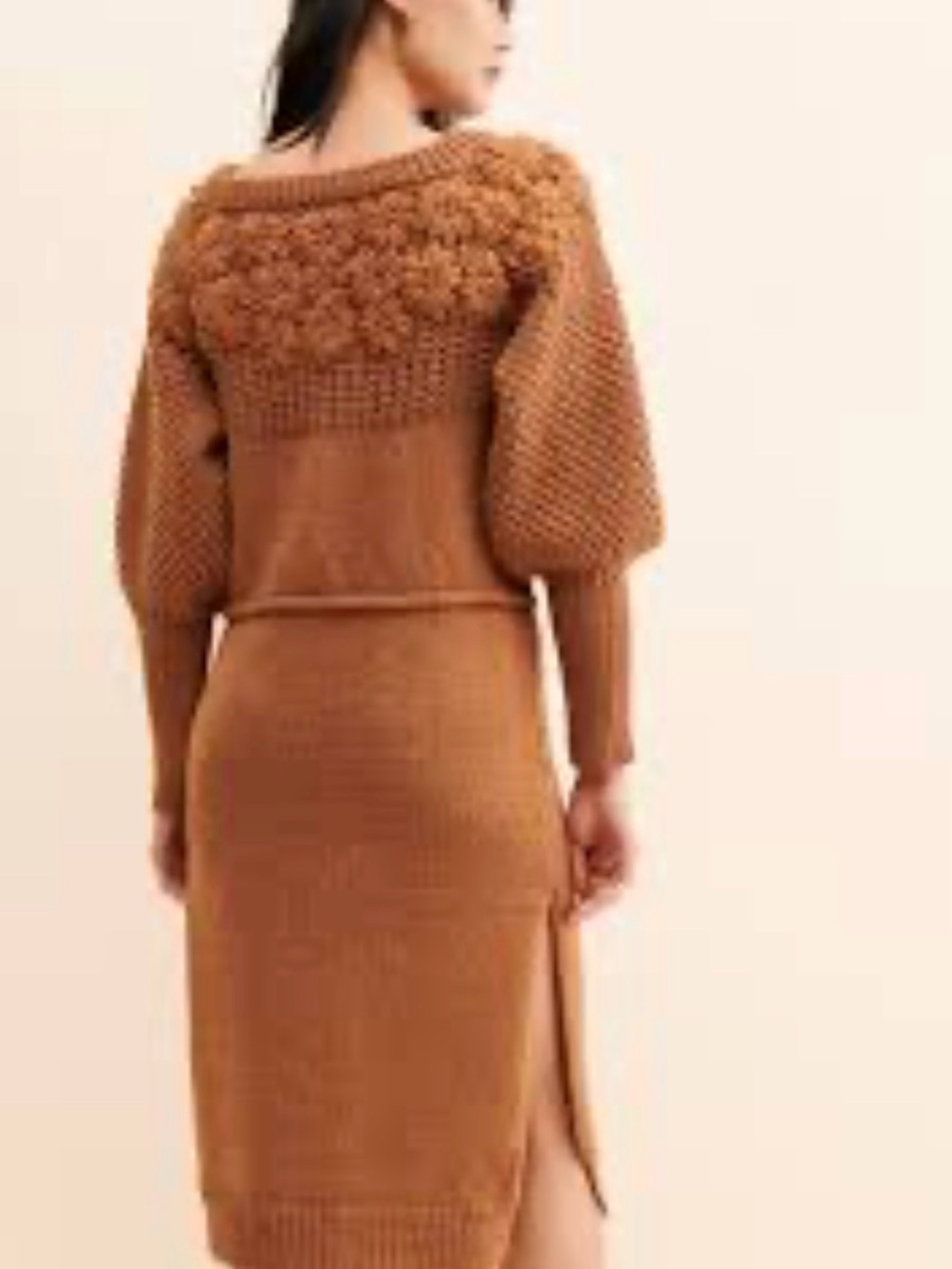 Anthropologie | Avantlook Floral Knit Fall Wool Blend Sweater Dress - Picture 11 of 11